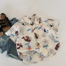 麥寶兒童襯衫薄款男童襯衣夏季新款短袖上衣小童夏裝