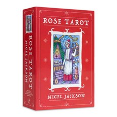 左西 鹿林月亮玫瑰塔羅 Rose Tarot 附贈中文翻譯 探索心靈的奧秘 提升個人成長, 1個, 紅色