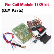 전자 납땜 키트 연습 생산 실용 입문 기판 초보자 DIY 교육 회로, 15KV Fire Coil Kit