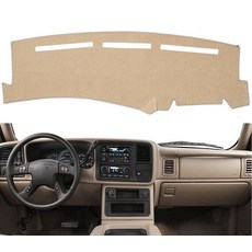 BLIBLIUNIT 대시 커버 맞춤형 핏 1997-2000 쉐보레 실버라도/GMC 시에라 C1500 C2500 C3500 K1500 K2500 K3500 1997-1999 G, 1999-2006 Beige
