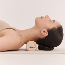 [브랜드정품] SNPE 브랜드관 웨이브 베개 미니 편백나무 지압 마사지 목 어깨 스트레칭 휴대용 242164, [브랜드정품] SNPE 브랜드마크 웨이브 베개 미니 편