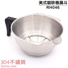 CAFERINA 美式咖啡機漏斗 RH046 304不鏽鋼商用濾杯
