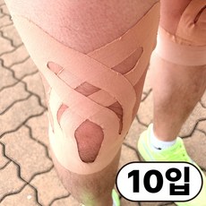 도토리컴퍼니 무릎 테이핑 무릎근육 보호 테이프, 1개, 10개입