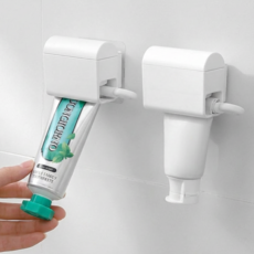 로멀리 공중부양 치약짜개 클립, 1개, 내추럴 화이트