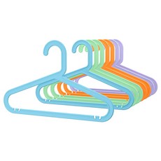 이케아 이케아 BAGIS 바기스 어린이옷걸이8p 신형멀티 옐 핑 그 블, 옐+핑+그+블, 8개