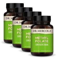 닥터머콜라 메틸 폴레이트 활성엽산 5000mcg 캡슐 Dr. Mercola Methyl Folate, 4개, 30정