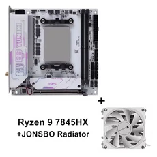 토프톤 4베이 게이밍 NAS 메인보드 AMD 라이젠 9 8945HX R7 2M.2 NVMe 4SATA PCIe4.0X16 2.5G LAN 미니 ITX, 01 No Ram No SMPSm No OS, 01 빠른  Mainland, 04 R9 7845HX JONSBO FAN