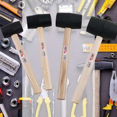 고무망치 흑색 미장 수리용 함마 목수 타격 장도리, 1_ 8OZ