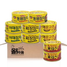 동원 참치기획 5종 90g (매운고추+야채+김치찌개+짜장+불참치) 각 1개씩, 2세트