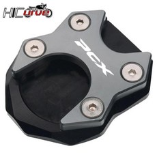 오토바이 킥스탠드 풋 사이드 스탠드 확장 패드, 1개, 4. Titanium, 기본