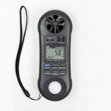 Lutron LM-8000A 四合一環境測試儀 風速溫度濕度照度計, 1個, 黑
