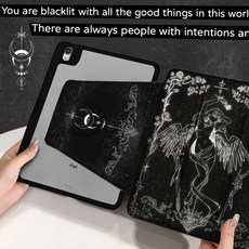 데스노트 아이패드 케이스 블랙 ipad 튼튼한 2024(13인치) 보호커버 에어6, 1개, S. 쿨블랙 TDL 로즈엔젤 XCT0822 블랙 720