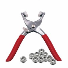 옷 수선 스냅단추 펀치 티단추 기구 스냅 펜치 펀칭기, 1개