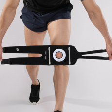 바디부스트 고탄력 슬개골 슬개건 무릎보호대, 블랙, 2개