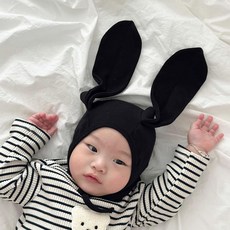 밀크하우스 유아동 토끼 아기보넷 모자