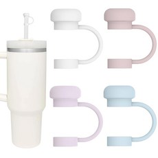 Stanley 스트로 커버용 스트로 토퍼 캡 40온스 30온스 10mm 식품 등급 실리콘으로 만든 스탠리 컵 액세서리 귀엽고 큰 클라우드 스트로치 칩 커버 프로텍터 플러그(핸들 포