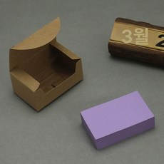 모서리 둥근 손글씨 카드 200장 크마스 제작 입체 감사 축하, 1박스, 직각 카드 연보라 200장