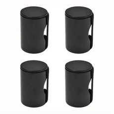 4pcs 리듬 셰이커 손가락 모래 셰이커 기타를위한 반주 우화 쿨렐리 만돌린 밴조, 검은색