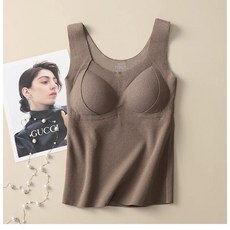 Cavensi 大尺碼 M-3XL 德絨保暖背心：免穿內衣、加絨發熱、內搭保暖背心 A167