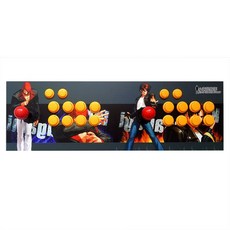 아케이드 조이스틱 2인용 게임 콘솔 컨트롤러 오락실, 1개, PC용-2인용-08 8키 직렬