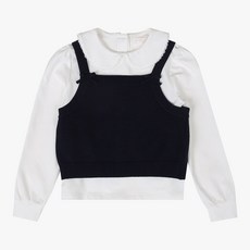 로엠걸즈 스웨터 뷔스띠에 조끼 블라우스 세트 RGSM2615P 176324