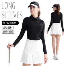 PGM 高爾夫運動服飾 女長袖POLO衫 YF712 高彈力顯瘦透氣舒適