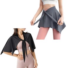 어깨에도 허리에도 2way 체형보정 랩 스커트 5컬러