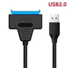 SATA USB 3 0 어댑터 케이블 2 5인치 외장 HDD SSD 22핀 III 6Gbps, USB 2.0