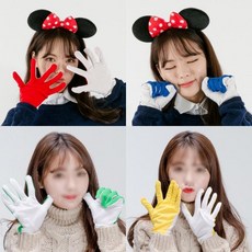 응원장갑(양면) 응원도구 체육대회 운동회 단합대회, 1개, 레드화이트