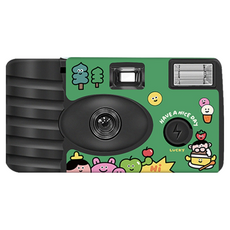 Haokon 일회용 플래시 풀 프레임 컬러 필름 카메라 27장, 1개, HOLIDAY027