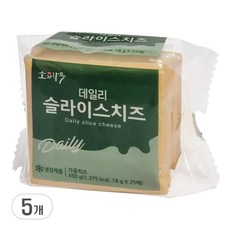 동원 소와나무 데일리 슬라이스 치즈, 450g, 5개