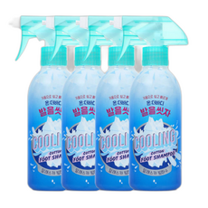 발을씻자 코튼풋샴푸 알래스카 빙하수, 385ml, 4개, 4개입