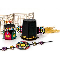 조앤안 우드 전통 장신구 만들기 족두리 배씨댕기 명절 설날 만들기, 1개, 전통장신구 만들기(배씨댕기)