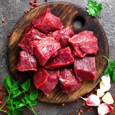 [큐브] 다이어트 식단 운동 헬스 저지방 소고기 우둔살, 10개, 100g