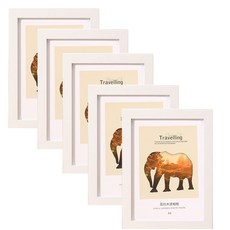 쿠몽 A4 액자 상장액자 사진 액자 인테리어 포토, 5개, 화이트