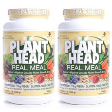 Genceutic Naturals Plant Head 真實小麥穀蛋白免費, Vanilla, 1050g, 2個
