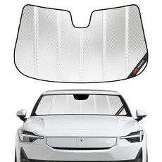 Pigenius Polestar 2 20212024용 앞유리 햇빛 가리개 반사 알루미늄 필름 전면 창문 BLAZBLOCK 2981050