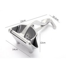 尚宏 銀色中型壓汁機 - 水果榨汁器 手動榨汁機 檸檬柳丁壓汁器, 1個, 中型壓汁機有刮痕