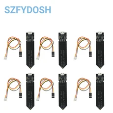 1 10PCS 용량 성 토양 수분 센서 모듈 Arduino 중력이있는 넓은 전압 3.3V 부식 방지, 01 6pcs