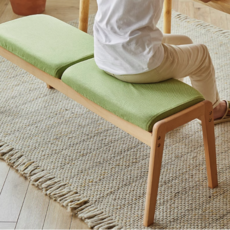 브랜더모드 가정용 벤치의자 병원 대기 모던 우드, 대형-그레이