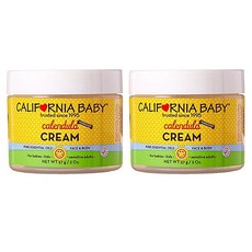 California Baby Calendula Moisturizing Cream 캘리포니아 베이비 카렌듈라 모이스쳐라이징 크림 2oz(57g) 2팩, 1g, 1개