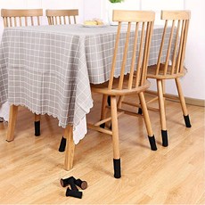 층간소음 의자 발 커버 4p 니트 식탁 다리 양말 체어슈즈, 베이지