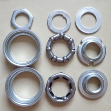 一體中軸大五通九件碗組51.5mm 自行車/童車中軸碗珠架 輪盤九件碗組, 1個, 碗組