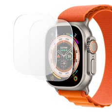 Araree Apple Watch Ultra 1/2/3代 強化玻璃保護貼(2片裝), 1套, 透明