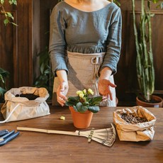 일본산 대나무 경량 정원용 갈퀴 모래밭 공원 마당 모래 평탄화 정원 경작 도구, 1개, 기본