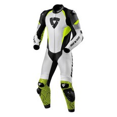 REV'IT! 摩托車連身皮衣，賽道競技防摔衣，人體工學設計，透氣舒適, black