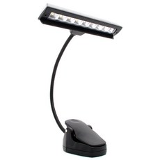 슈페라 21cm LED 보면대 조명 라이트 악보조명 AA 건전지 보조베터리, 1개