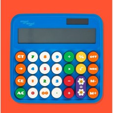 위글위글 충전식 계산기, 1개, 블루