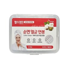 헬스데이 순면 멸균 면봉(개별포장_성인용)100P/위생적인면봉, 1개, 100개입
