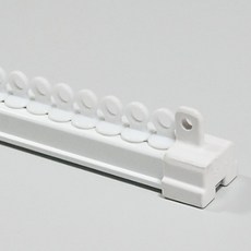 흰색 커텐설치레일 쉬폰 나비 주름커튼레일 롤러 1800mm, 3000mm, 1개